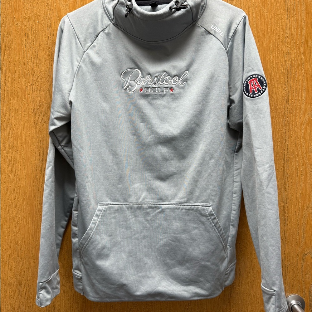 Barstool Golf Men's Lightweight Gray Pullover Jacket
